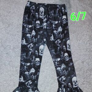 Girls Horror Ruffle pants Size 6/7